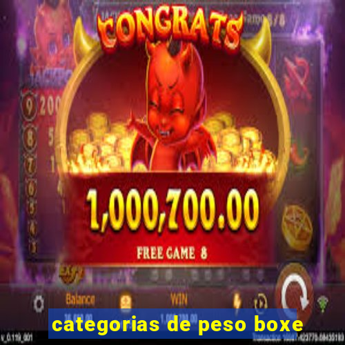 categorias de peso boxe